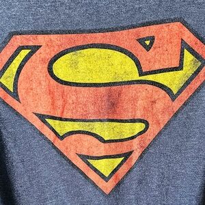 Vintage Look • DC Superman Logo T-Shirt • Men’s Size XL